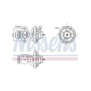 EGR-Ventil, vw caddy minibus,  minivan iii, caddy skåp/stor limousine iii, golf v, 038131501AH, 038131501BC