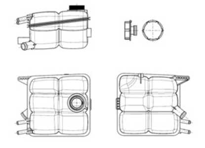 Expansionskärl, kylvätska, ford,mazda,volvo, 1425193, 3M5H8K218AH, 3M5H8K218AJ, 3M5K8K218AC, LF8B15350B