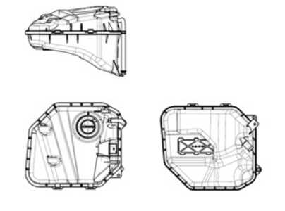 Expansionskärl, kylvätska, audi q7, porsche cayenne, vw touareg, 7L0121407C, 7L0121407E, 7L0121407F, 95510614723