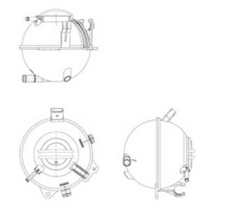 Expansionskärl, kylvätska, audi,seat,skoda,vw, 1K0121407, 1K0121407A