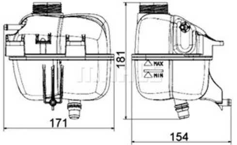 Expansionskärl, kylvätska, bmw,mini, 17 13 7 823 626, 7 823 626