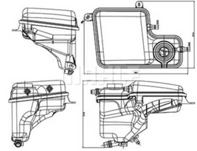 Expansionskärl, kylvätska, alpina b7, bmw 7 [e65, e66, e67], 0152372, 0409581, 17 13 7 508 007, 17 13 7 543 003, 17130152372, 1