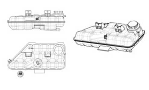 Expansionskärl, kylvätska, mercedes-benz m-klass [w163], 1635000349, A1635000349