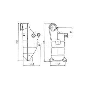 Expansionskärl, kylvätska, mercedes-benz 124 sedan [w124], 124 t-model [s124], 190 [w201], 124 500 06 49, 124 500 17 49, A 124 