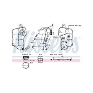 Expansionskärl, kylvätska, volvo s80 ii, v70 iii, xc60 suv i, xc70 ii, xc70 cross country i, 30645813, 30792152, 31200322