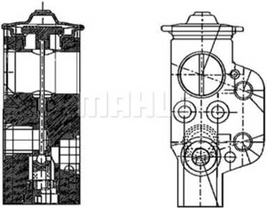 Expansionsventil, klimatanläggning, audi,seat,skoda,vw, 6Q0820679, 6Q0820679A, 6Q0820679D, 6Q0820679F, 6Q0820679G, 6QE820679