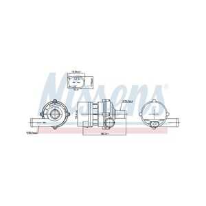 Extra vattenpump, Höger, opel,renault,vauxhall, 144B0JG70A, 4416966, 8200285950, 8200626288, 93857128