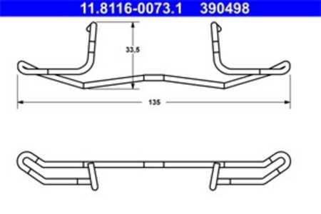 Fjäder, bromsadel, Bakaxel, Framaxel, citroën,fiat,ford,jaguar,lancia,peugeot,saab,volvo, 1661473, 3344689, 3546381, 4427 70, 8