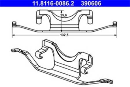 Fjäder, bromsadel, Bakaxel, mercedes-benz, 001 421 22 91, A 001 421 22 91