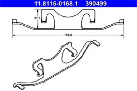 Fjäder, bromsadel, Bakaxel, bmw 5 [e39], 5 touring [e39], 34 21 1 163 399