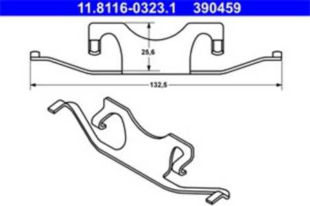 Fjäder, bromsadel, Bakaxel, mercedes-benz, 000 421 85 91, A 000 421 85 91