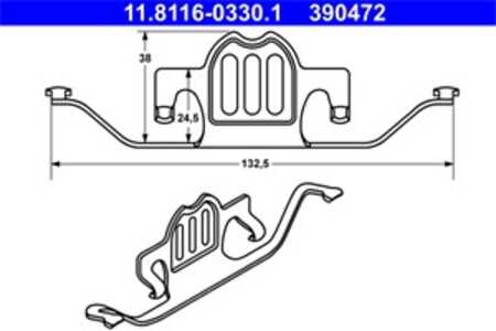 Fjäder, bromsadel, Bakaxel, bmw 5 [e60], 5 touring [e61], 6 [e63], 6 cabriolet [e64], x5 [e70, f15, f85], x6 [e71, e72, f16, f8