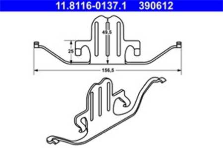 Fjäder, bromsadel, Framaxel, bmw, 34 11 6 763 028, 34 11 6 776 526, 34 11 6 798 879