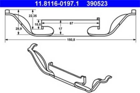 Fjäder, bromsadel, Framaxel, bmw 5 [e39], 5 touring [e39], 8 [e31], 34 11 1 159 957, 34 11 1 163 488, 34 11 2 229 753