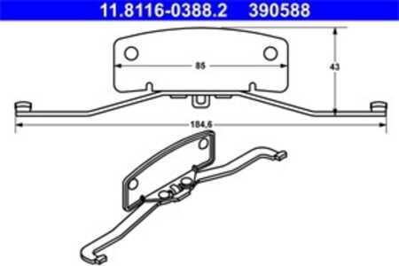 Fjäder, bromsadel, Framaxel, ford,volvo, 1467462, 30671593, 6G9N-2B486-AA