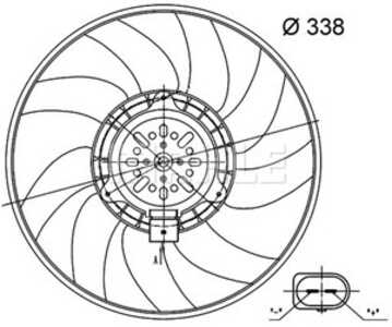 Fläkt, kylare, Höger, audi a6 allroad c7, a6 c7, a6 c7 avant, a7 sportback, q3, 8K0959455N, 8K0959455Q, 8K0959455S