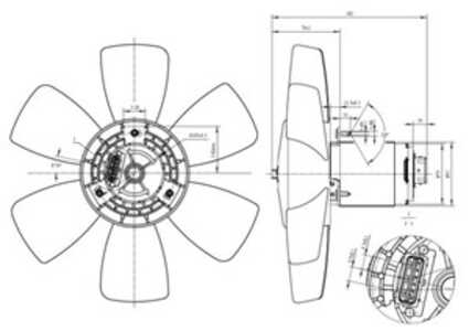 Fläkt, kylare, Vänster, audi,seat,vw, 165959455AB, 165959455AC, 165959455AM, 191959455F, 191959455G, 191959455T, 321959455M, 32