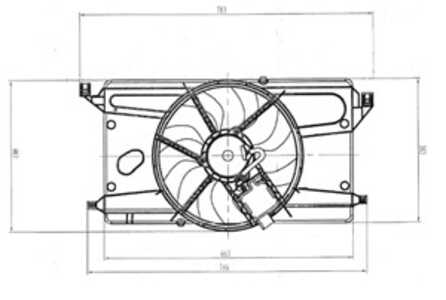 Fläkt, kylare, ford focus ii, focus cabriolet ii, focus sedan ii, focus skåp / kombi ii, focus turnier ii, 013424539, 039007213