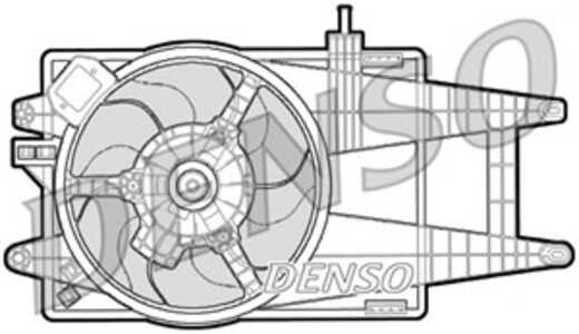 Fläkt, kylare, fiat idea, punto, punto skåp/halvkombi, 51721477, 51738357