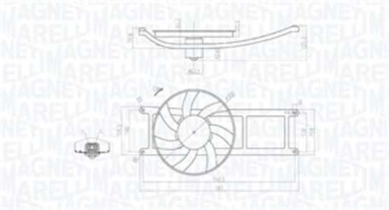 Fläkt, kylare, fiat panda, panda skåp/halvkombi, 46799410, 51848272