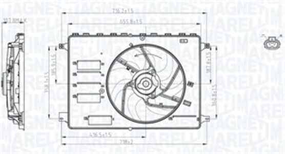 Fläkt, kylare, ford galaxy ii, kuga i, mondeo iv, mondeo sedan iv, mondeo turnier iv, mondeo van iv, s-max, 1377555, 1380882, 1