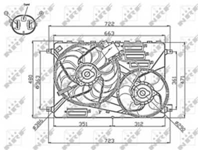 Fläkt, kylare, land rover freelander 2, freelander 2 van, LR002660, LR011905