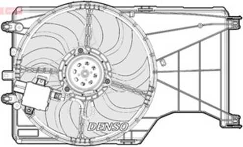 Fläkt, kylare, opel corsa e, 13378216, 1341119, 13440203