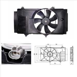 Fläkt, kylare, toyota yaris, yaris verso, 163610N010, 16361-0N010, 1636121050, 16361-21050, 163630G050, 16363-0G050, 163630G051