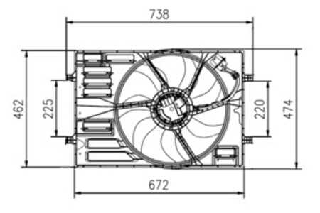 Fläkt, kylare, audi,cupra,seat,skoda,vw, 5Q0121203AA, 5Q0121203AB, 5Q0121203BB, 5Q0121203BK, 5Q0121203CC, 5Q0121203CD, 5Q012120