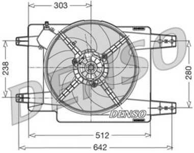 Fläkt, kylare, alfa romeo 156, 156 sportwagon, 60657850, 60814437