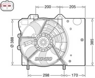 Fläkt, kylare, citroën c3 iii, c-elysee, ds3, ds ds 3, ds 3 cabriolet, peugeot 208 i, 301, 1253H0, 1253H5, 1253P9, 1253Q0, 1610