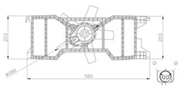 Fläkt, kylare, ford fiesta v, fiesta van v, fusion, 1145420, 1337582, 1474348, 2S6H8C607BA, 2S6H8C607BD, 2S6H8C607BE