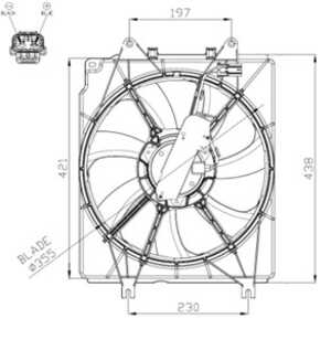 Fläkt, kylare, honda cr-v iv, cr-v v, 386115PAA01, 386115PHA01, 386155PAA01, 386165PAA01, 386165PHA01, 386195A2A01