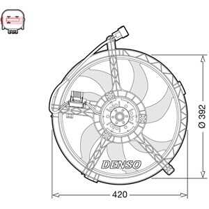 Fläkt, kylare, mini mini, mini clubman, mini countryman, mini paceman, 17427535100