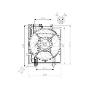 Fläkt, kylare, subaru forester, 45121FJ000, 45122SJ000, 45131FL000