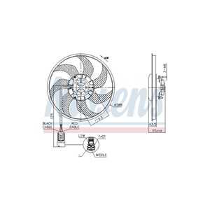 Fläkt, kylare, opel,vauxhall, 13208239, 1341388