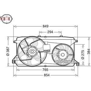 Fläkt, kylare, ford transit buss, transit flak/chassi, transit skåp, transit tourneo buss, 1370890, 1387434, 1819418, 6C118C607