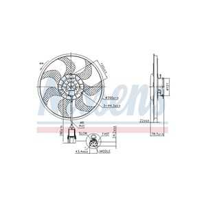 Fläkt, kylare, opel,vauxhall, 13128687, 1341372