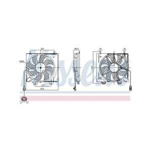 Fläkt, kylare, citroën c4 iii, c4 x, opel corsa f, corsa f skåp/halvkombi, mokka, peugeot 2008 ii, 208 ii, 9827752980