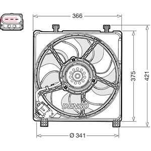 Fläkt, kylare, seat mii, skoda citigo, vw up!, 1S0121207E, 1S0121207J, 1S0959455B, 1SB959455