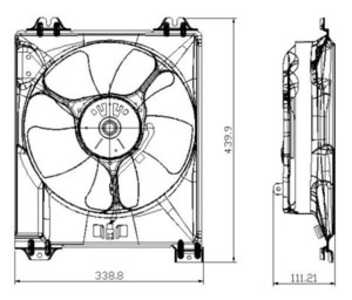 Fläkt, kylare, fiat sedici, suzuki sx4, 270 050 01 11 S1, 270 050 01 11, 270 052 10 00 S1, 270 052 10 00, 270 052 14 00 S1, 270