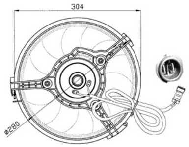 Fläkt, kylare, audi,ford,seat,vw, 001 151 15 13, 001 151 23 13, 001 151 27 13, 004 151 89 01*, 004 151 92 01*, 004 151 97 01*, 