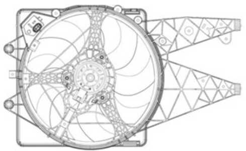 Fläkt, kylare, abarth,alfa romeo,fiat, 000 460 26 83, 1121375030, 51813582, A000 460 26 83