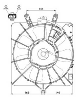 Fläkt, kylare, honda jazz ii, 1820A019, 38611P3G003, 38613TWAJ01, 38616TWAJ01, MD125939