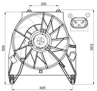 Fläkt, kylare, renault kangoo, kangoo express, 093179383, 097062796, 097105012, 097123330, 13 34 045, 13 34 104, 13 34 113, 63 