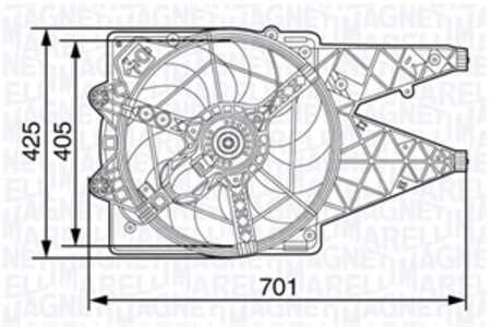 Fläkt, kylare, fiat doblo buss, doblo cargo, doblo flak/chassi, 51833973