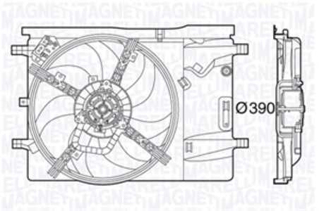 Fläkt, kylare, fiat ducato buss, ducato flak/chassi, ducato skåp, 1362918080