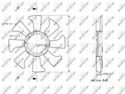 Fläkt, motorkylning, mitsubishi l 300 buss iii, l 300 skåp iii, pajero ii, pajero canvas top ii, 472 180 04 09, MD050475