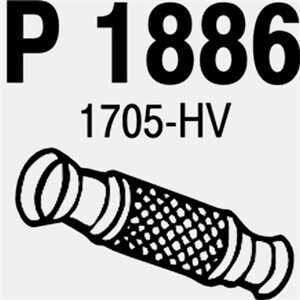 Flexrör, avgassystem, Fram, citroën c5 i, c5 break i, 1705-HV