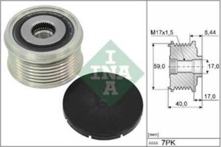 Frihjulskoppling, generator, nissan nv350 / caravan buss, nv350 skåp, 231003XA0A, 23100-3XA0A, 231003XA1A, 23100-3XA1A, 231003X